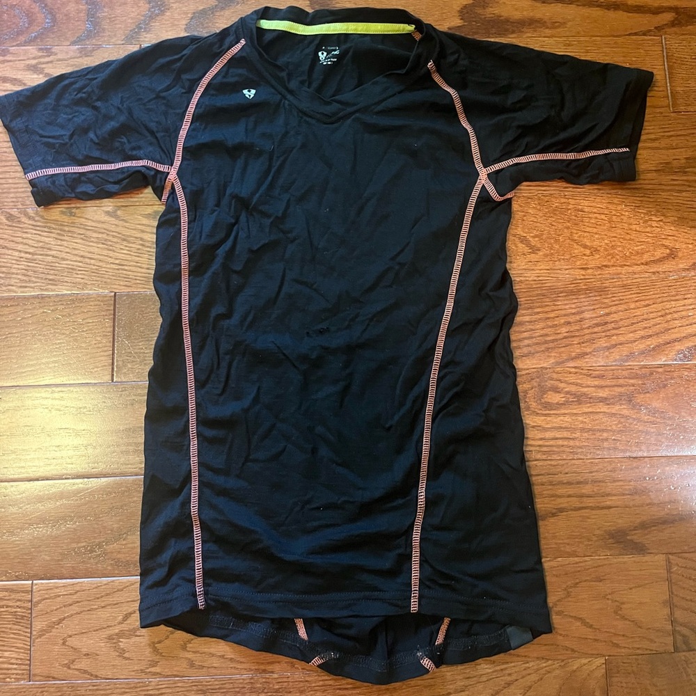 Women's Black Stoic Merino Wool Top
